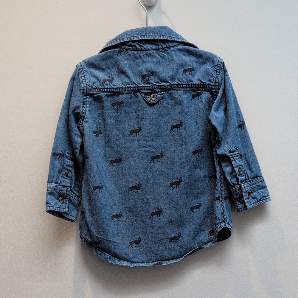 Hatley Kids Denim Jacket with Animal Print - Picture 3 of 3